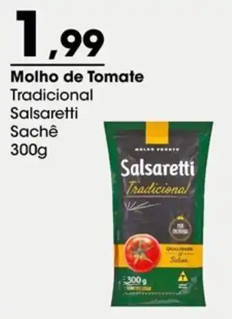 Zaffari molho de tomate tradicional salsaretti sachê oferta