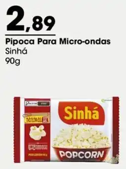 Zaffari Pipoca para micro-ondas sinhá oferta