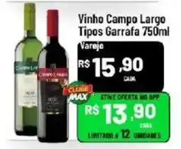 Max Atacadista Vinho Campo Largo Tipos Garrafa oferta