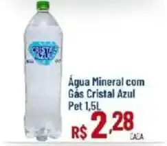 Max Atacadista Água Mineral com Gás Cristal Azul oferta