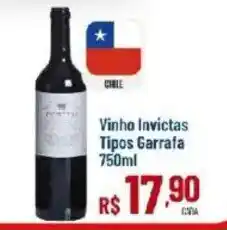 Max Atacadista Vinho invictas tipos garrafa oferta