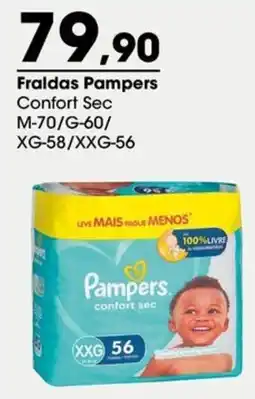 Zaffari Fraldas Pampers Confort Sec oferta