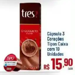 Max Atacadista Cápsula 3 Corações Tipos Caixa oferta