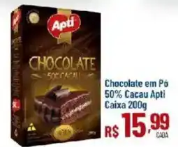 Max Atacadista Chocolate em Pó 50% Cacau Apti oferta