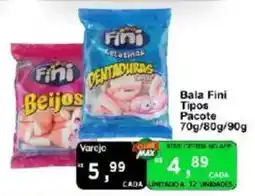 Max Atacadista Bala Fini Tipos oferta