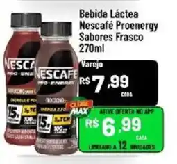Max Atacadista Bebida Láctea Nescafé Proenergy Sabores Frasco oferta