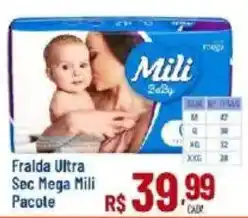 Max Atacadista Fralda ultra sec mega mili pacote oferta