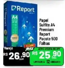 Max Atacadista Papel Sulfite A4 Premium Report oferta