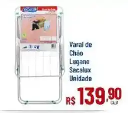 Max Atacadista Varal de Chão Lugano Secalux oferta
