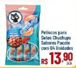 Max Atacadista Petiscos para Gatos Chuchups Sabores oferta