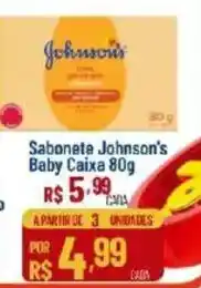 Max Atacadista Sabonete johnson's baby caixa 80g oferta
