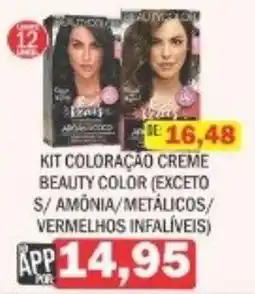 Supermercados Mendonça Kit coloração creme beauty color oferta