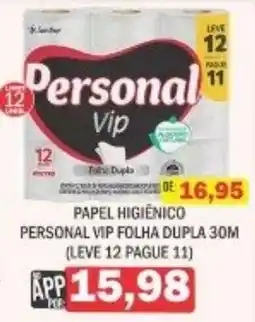 Supermercados Mendonça Papel higiênico personal vip folha dupla oferta