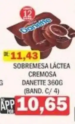 Supermercados Mendonça sobremesa láctea cremosa danette oferta