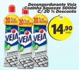 Amarelinha Supermercados Desengordurante Veja Cozinha Squeeze oferta