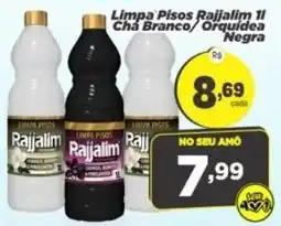 Amarelinha Supermercados Limpa Pisos Rajjalim 1l chá branco/orquidea negra oferta