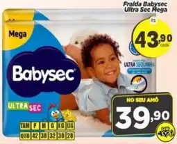 Amarelinha Supermercados Fralda babysec ultra sec mega oferta