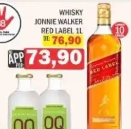 Supermercados Mendonça whisky jonnie walker red label 1l oferta