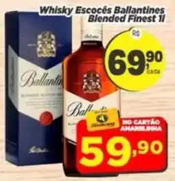 Amarelinha Supermercados Whisky Escocês Ballantines Blended Finest 1l oferta