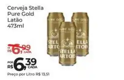 Super Luna Cerveja Stella Pure Gold Latão oferta