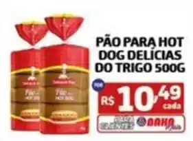 Pão para hot dog delicias do trigo