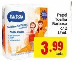 Barbosa Supermercados Papel Toalha Barbosa c/ 2unid. oferta