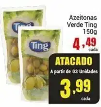 Barbosa Supermercados Azeitonas Verde Ting 150g oferta