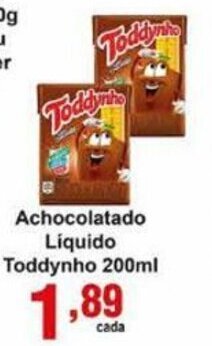 Rossi Supermercado Achocolatado Liquido Toddynho 200ml oferta