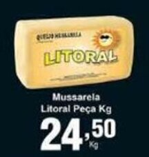 Mussarela Litoral peca 1kg