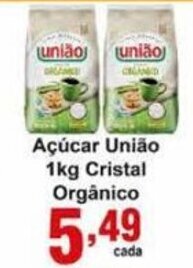 Rossi Supermercado Acucar Uniao 1kg Cristal Organico oferta