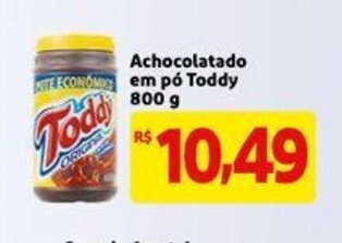 Mercado Extra Achocolatado em po Toddy 800g oferta