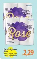 Atacadão Pacote - papel higienico rose oferta
