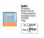 Drogal Isdin - protetor solar facial fotoprotector invisible stick fps50 oferta