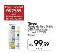 Drogal Nivea - fluido de uso diário q10 antissinais expert fps50 oferta