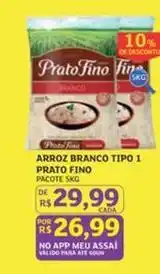 Assaí Atacadista Prato fino - arroz branco tipo 1 oferta