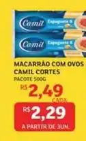 Assaí Atacadista Camil - macarrão com ovos oferta
