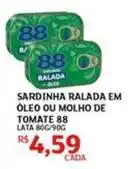 Assaí Atacadista 88 - sardinha ralada em óleo ou molho de tomate oferta