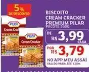 Assaí Atacadista Cracker - biscoito cream premium pilar oferta