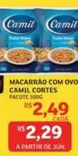 Assaí Atacadista Camil - macarrão com ovo oferta