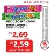 Assaí Atacadista Bono - biscoito recheado sabores oferta