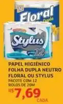 Assaí Atacadista Floral - papel higiênico folha dupla neutro oferta