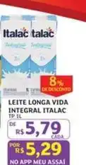 Assaí Atacadista Italac - leite longa vida integral oferta