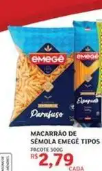 Assaí Atacadista Emegê - macarrão de semola tipos oferta