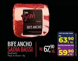 Roldão Sadia - bife ancho oferta