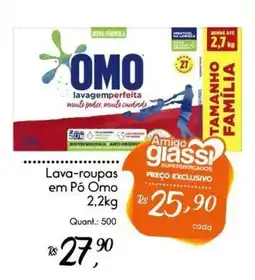 Giassi Supermercados Lava-roupas em Pó Omo oferta