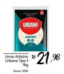 Giassi Supermercados Arroz arbório urbano tipo 1 oferta