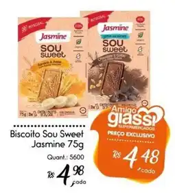 Giassi Supermercados Biscoito Sou Sweet Jasmine oferta