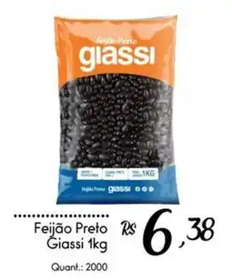 Giassi Supermercados Feijão Preto Giassi oferta