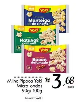 Giassi Supermercados Milho Pipoca Yoki oferta