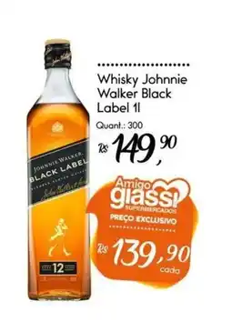 Giassi Supermercados Whisky johnnie walker black label 1l oferta
